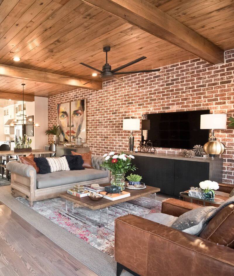 35 Ideas to Create an Industrial-style Living Room (1)