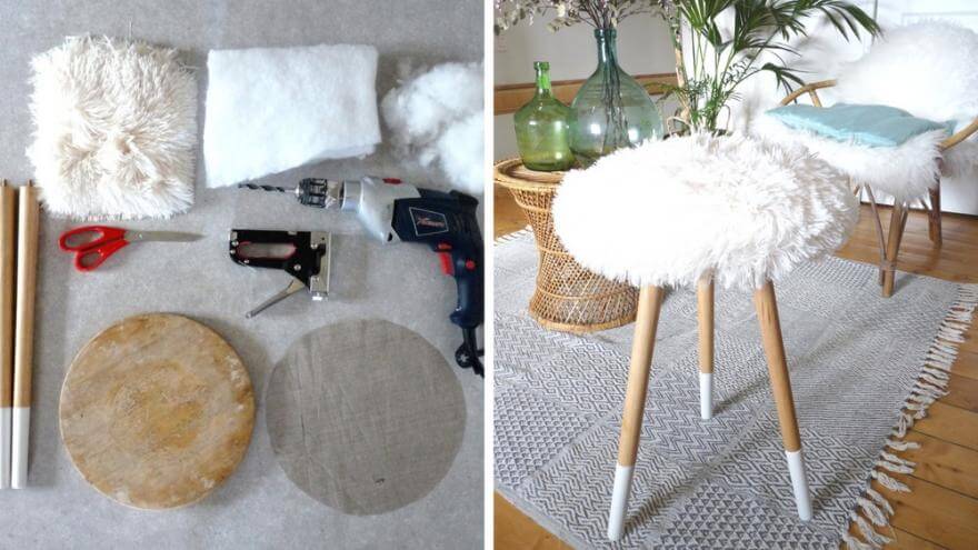 A Scandinavian cocoon stool (1)