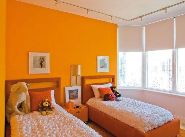 A toned orange bedroom (1)