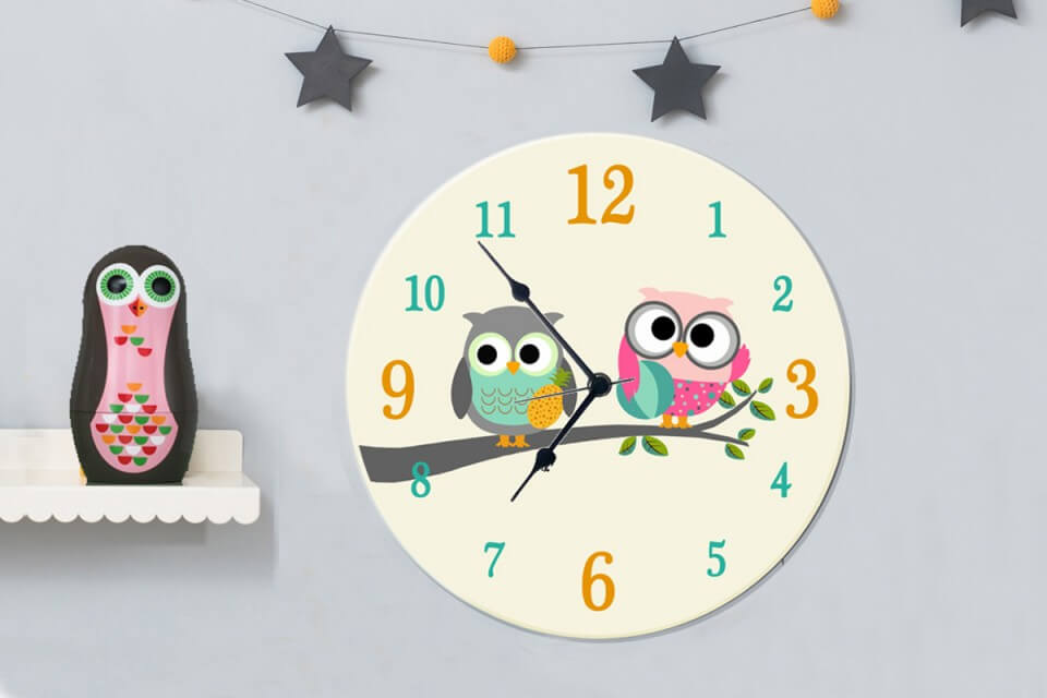 Children's illustrated wall clocks (1)