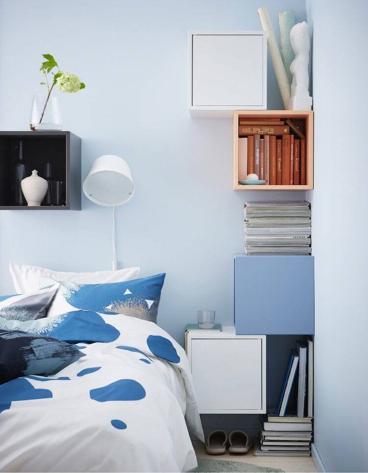 Colorful boxes to energize your headboard (1)
