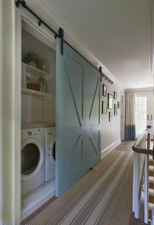 Hide your laundry area with a beautiful barn door (1)