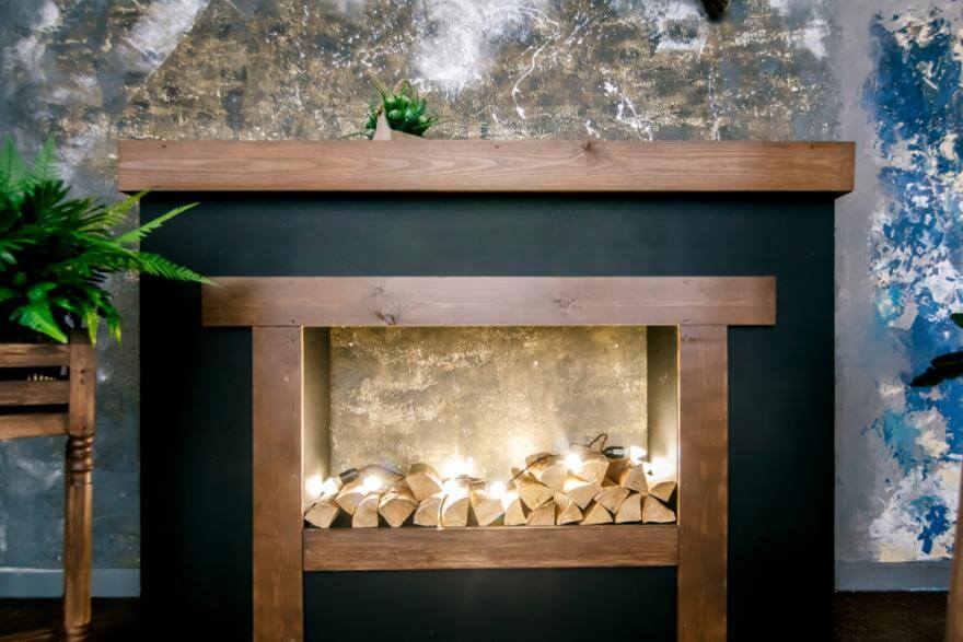 Make a decorative fireplace (1)