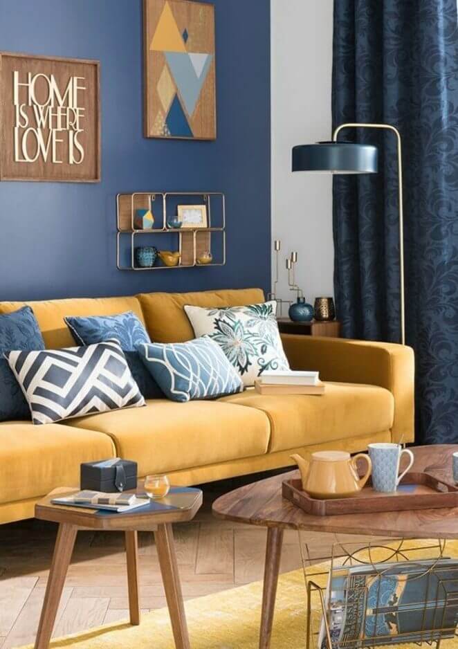 Scandinavian blue and yellow living room (1)