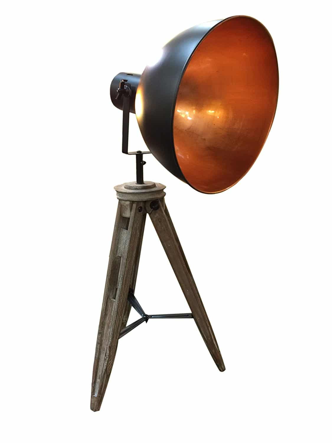Small industrial bowl style floor lamp (1)