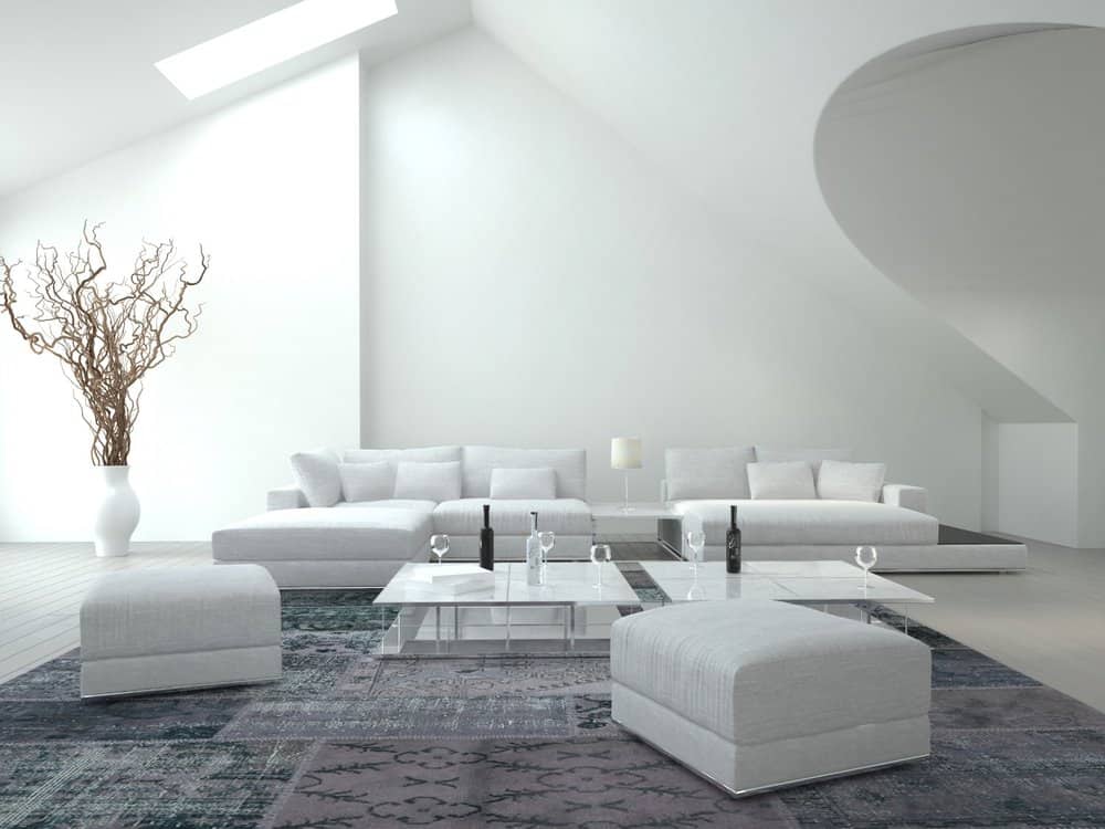 The white living room, classic and timeless (1)