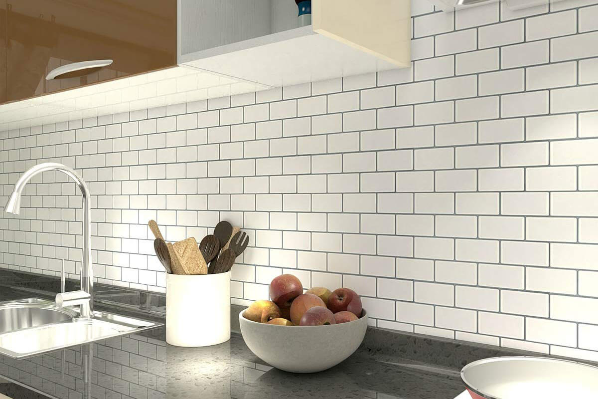 20 Ideas to Give Your Kitchen a Makeover With Adhesive Tiles (1)