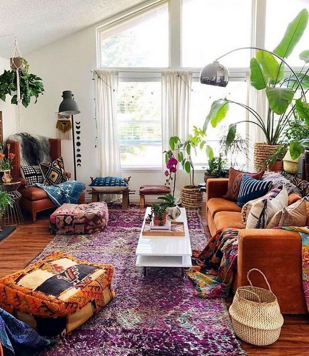 30 Inspirations to Make Bohemian Living Room (1)