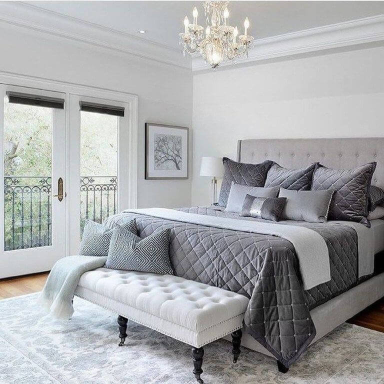 65 Decorative Ideas of Gray Bedroom (1) - Copy