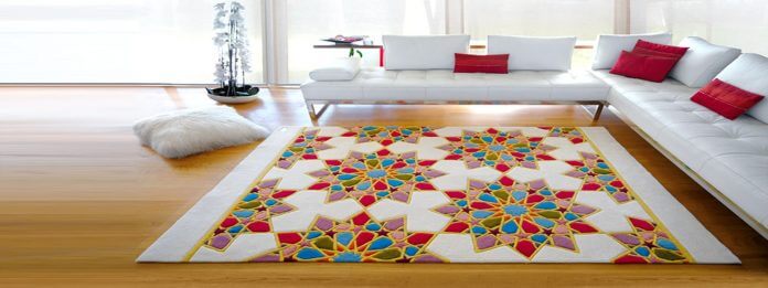 A Moroccan rug in a summer living room (1)