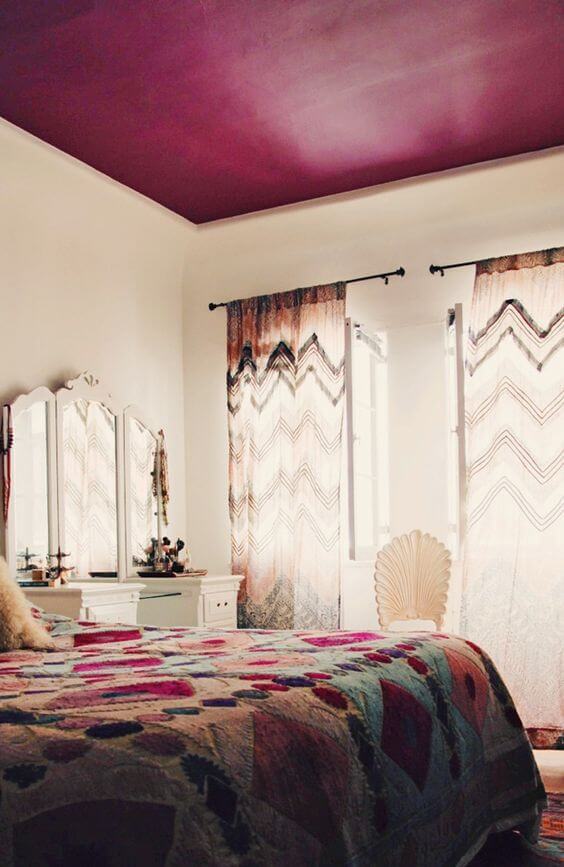 A pink and bohemian bedroom (1)
