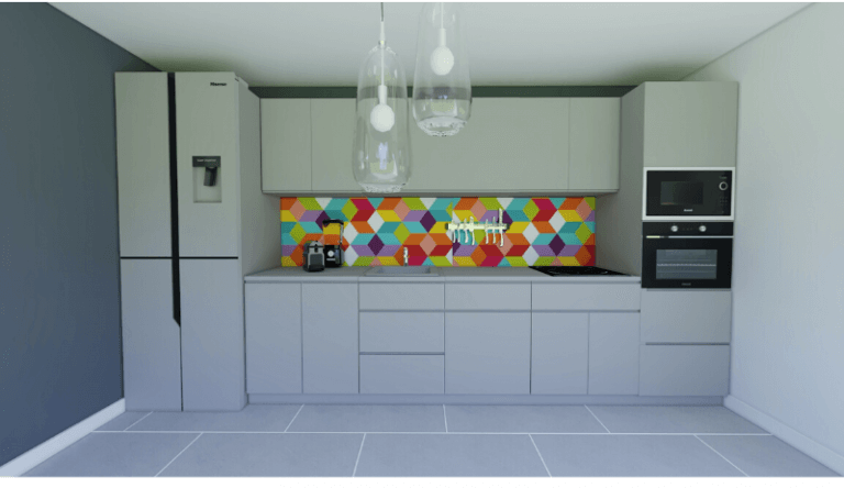 A printed credenza to give relief to your kitchen (1)
