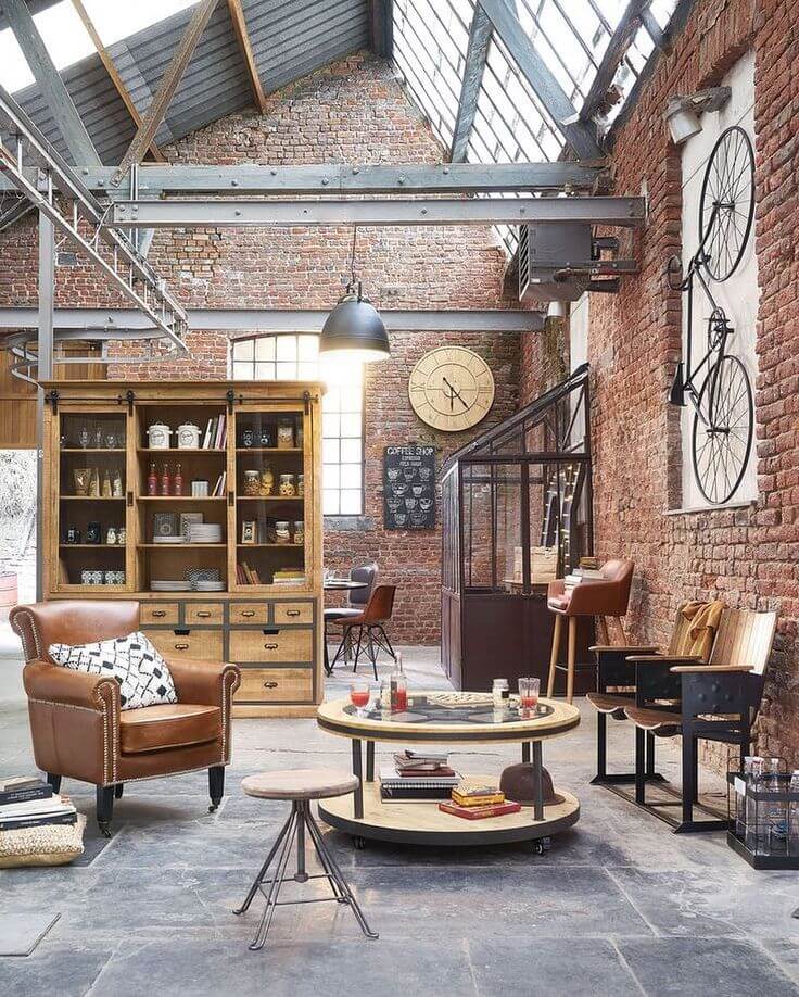 Classic furnishings for an industrial style (1)