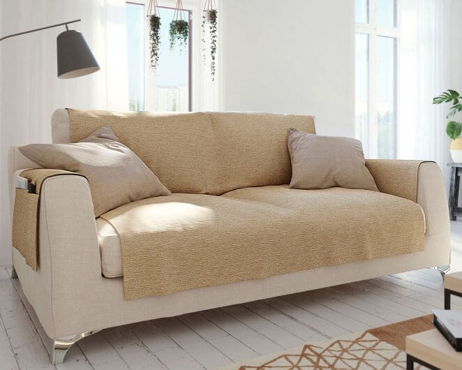 Cover the sofa to protect it (1)