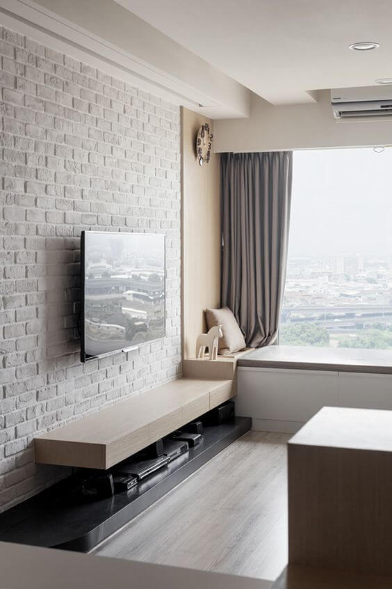 Decorate your TV wall with texture (1)