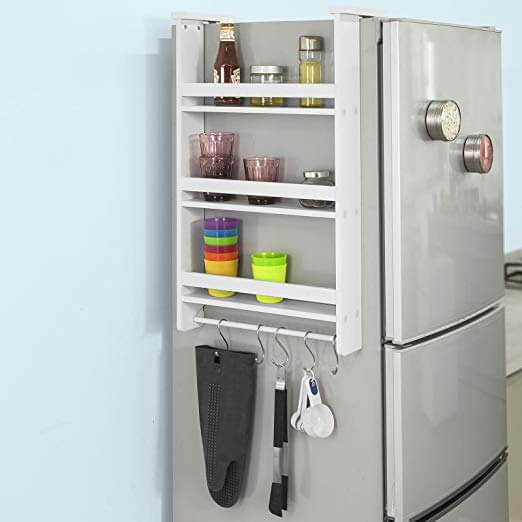 Hang this suction cup shelf on the side of your fridge (1)