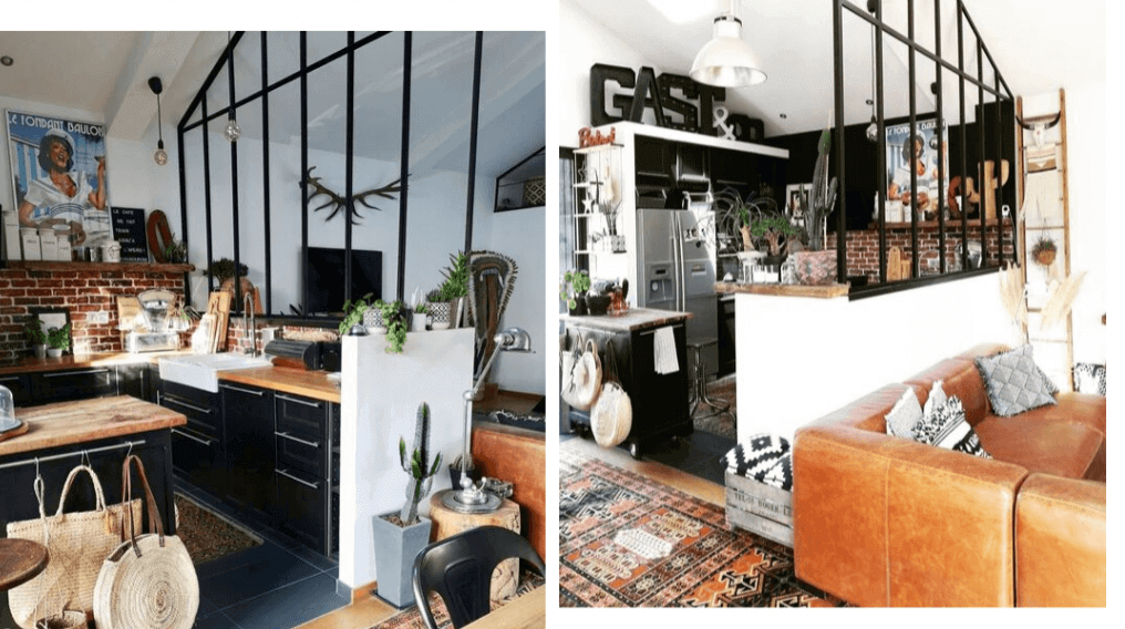 Industrial kitchen in a renovated loft (1)