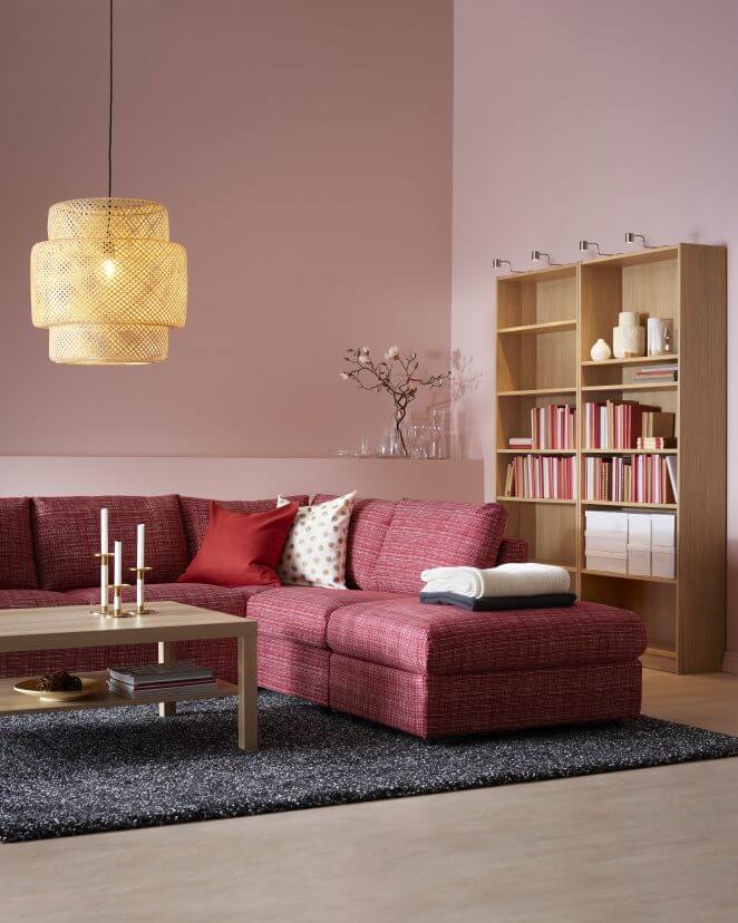 Look away from the sofa with a pendant light (1)