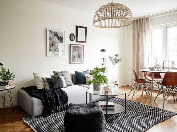 Organize a small square living room with style (1)