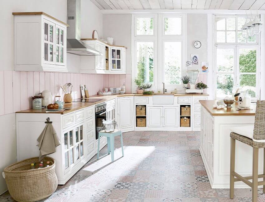 Rustic and bright kitchen (1)