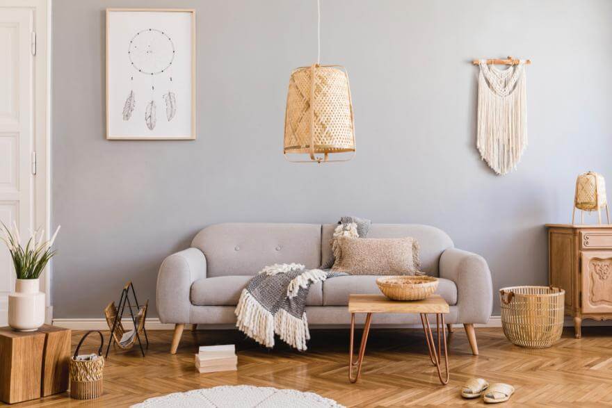 Scandinavian bohemian living room (1)