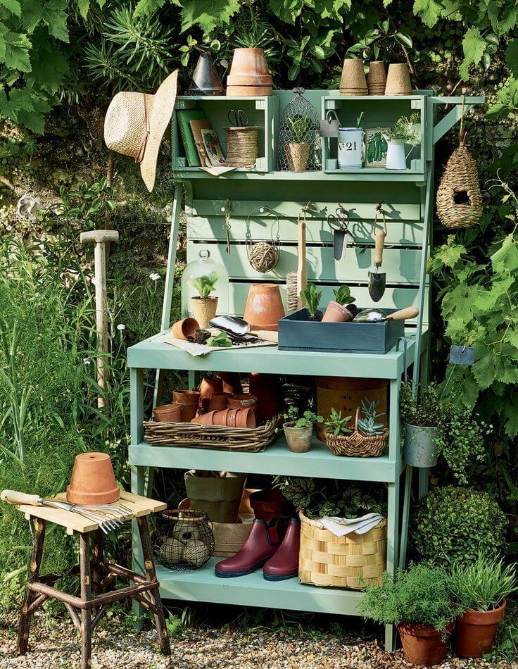 To store your gardening tools (1)