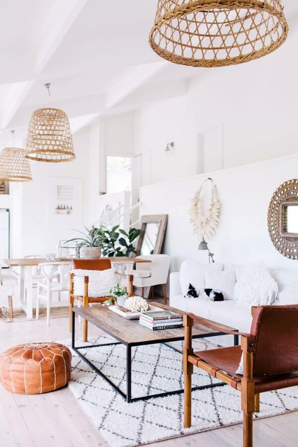 Use rugs to create living and dining areas (1)