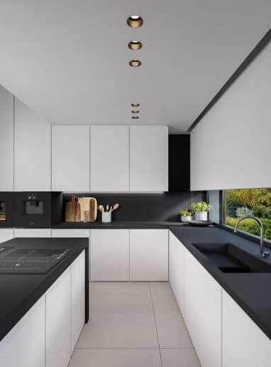 White and black kitchen decor ideas, for lovers of contemporary chic (1)