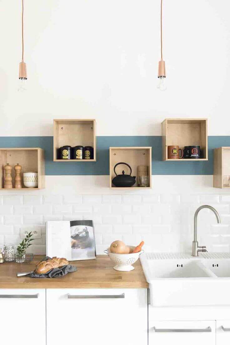 Wooden box as shelves (1)