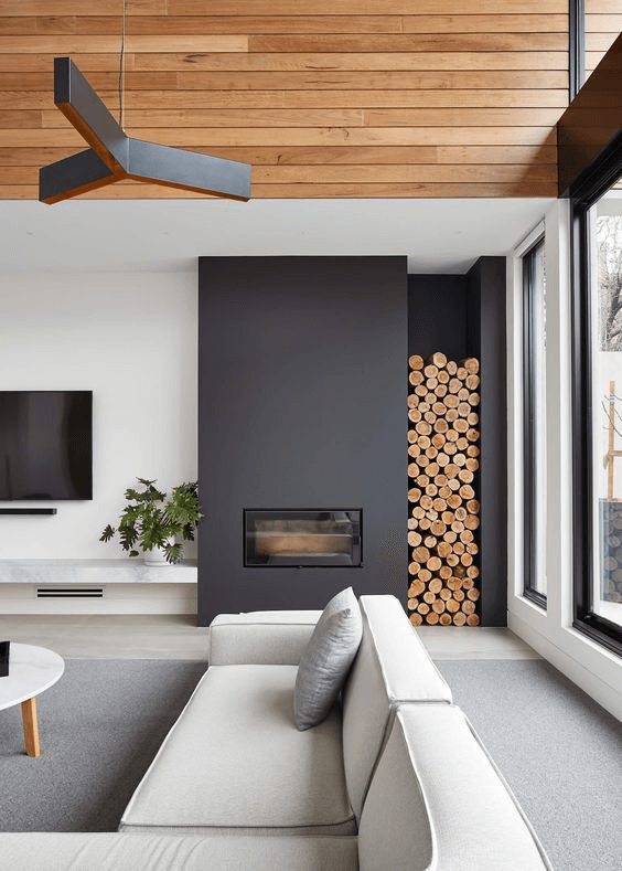 20 Ideas of Fireplace Wood Storage (1)