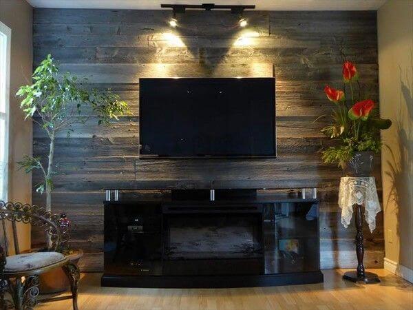 20 Ideas of Pallet Wood Walls for Living Room (1)