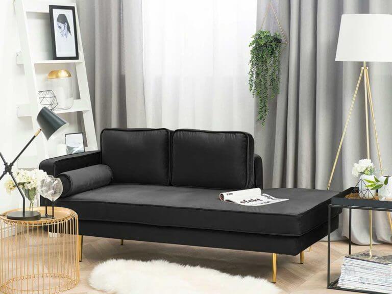 Black velvet day bed (1)