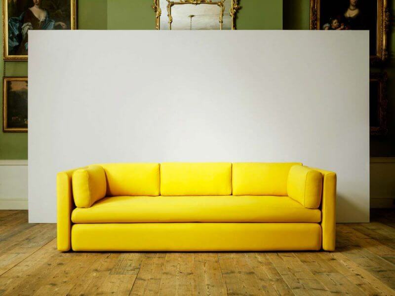 Bright yellow sofa (1)