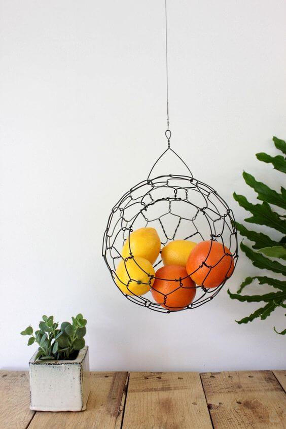 Hang a basket to store fruits & vegetables (1)