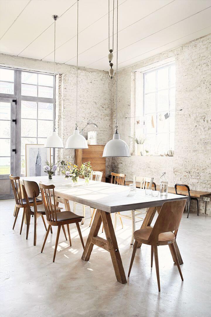 Industrial style dining room (1)