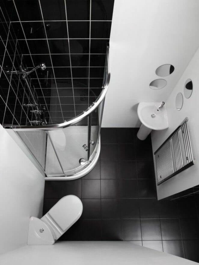 Install a space-saving corner toilet (1)