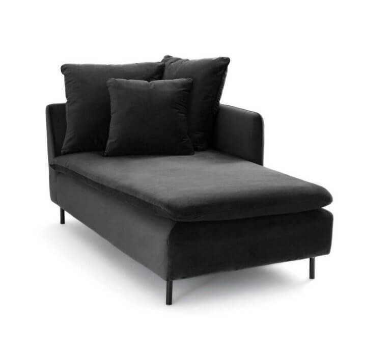 Modern day bed in anthracite gray (1)