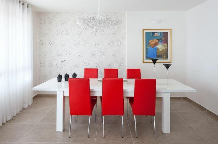 Red and white dining room (1)