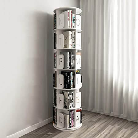 Rotating column bookcase to store books with originality (1)