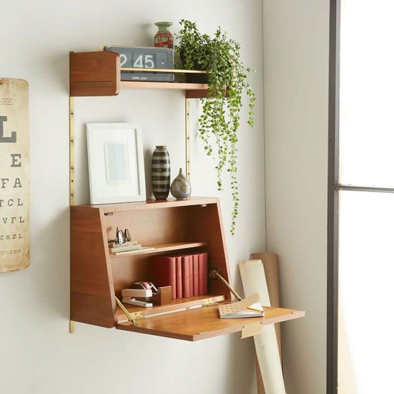 Set up a small wall-mounted office area (1)