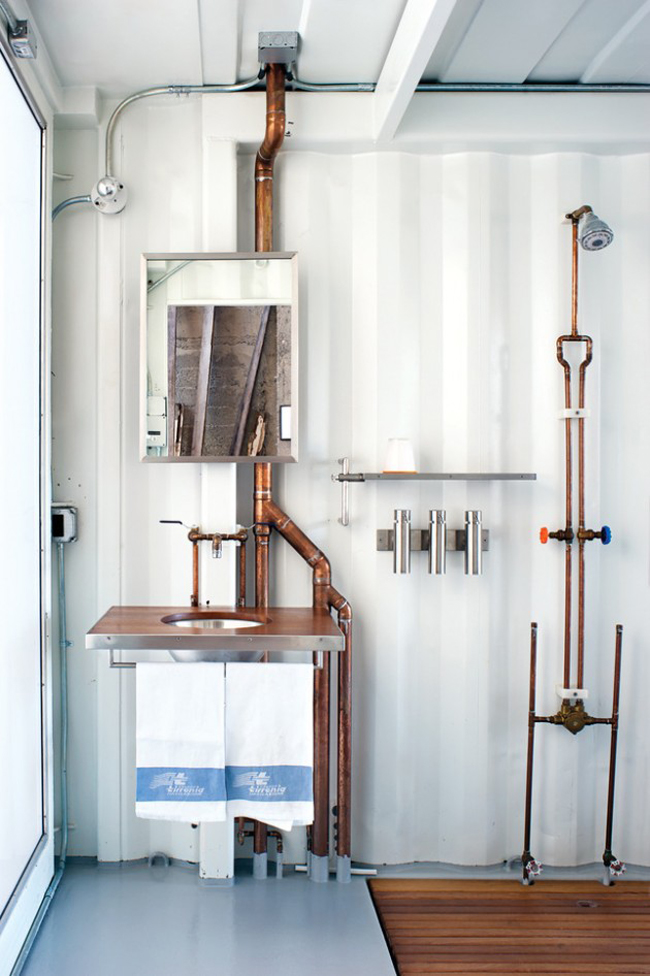 Succumb to the industrial shower trend