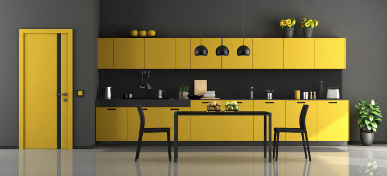 The yellow and black kitchen (1)