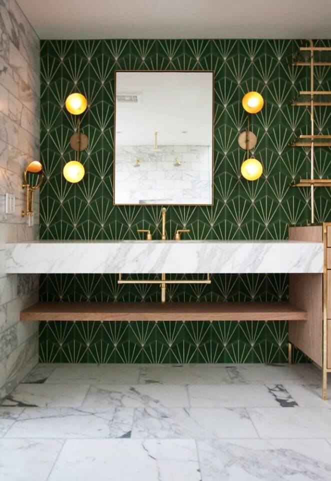 A chic Art Deco bathroom (1)