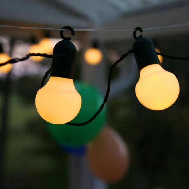 A garland with warm white lighting (1)