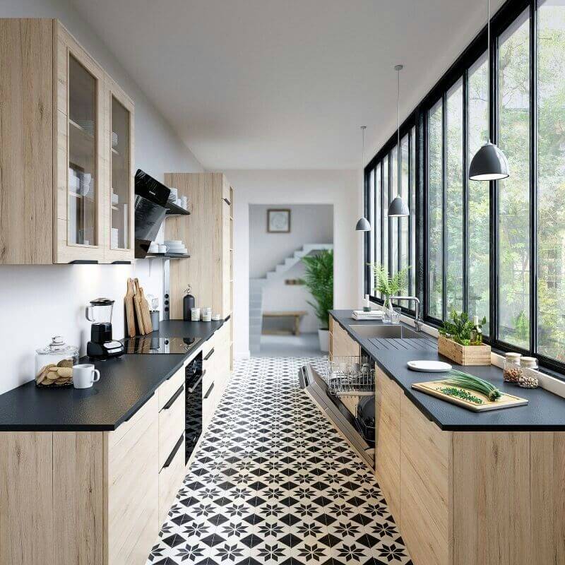 A kitchen with sliding windows (1)