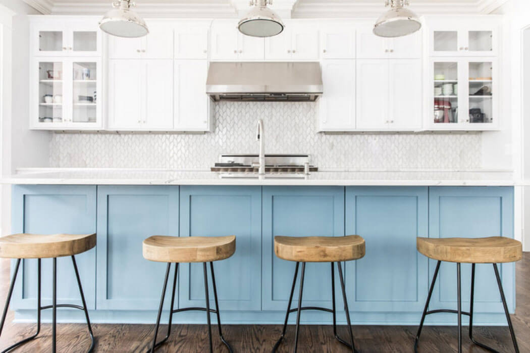 A turquoise blue kitchen (1)