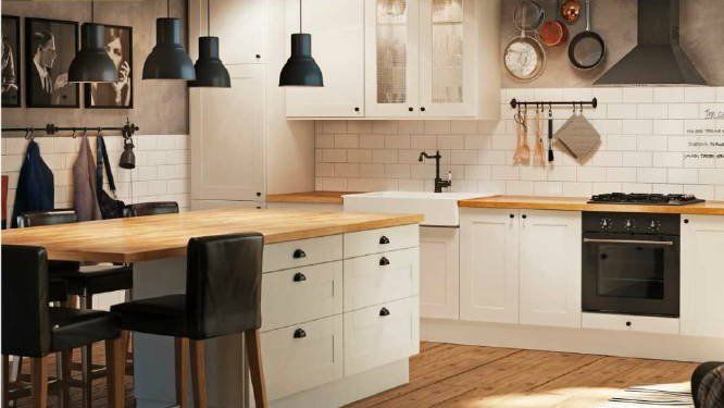 A very trendy white and black kitchen (1)