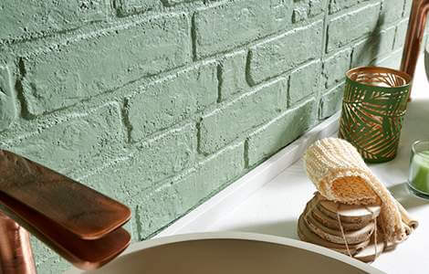 Bathroom splashback in composite or laminate panel (1)