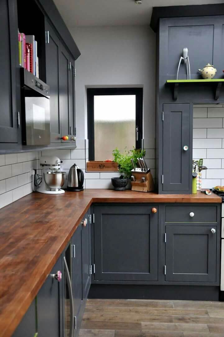 Bluish black kitchen and white tiles (1)