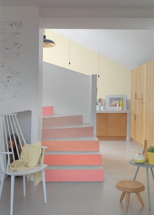 Bright colors to energize your staircase (1)
